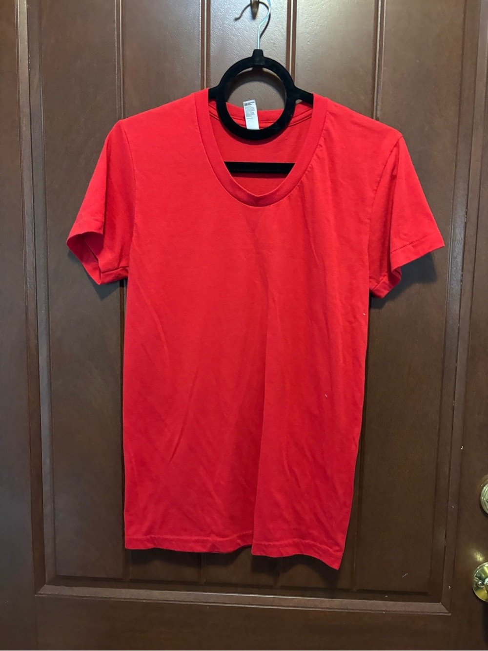 Los Angeles Apparel Red Short-Sleeve Crewneck Tee